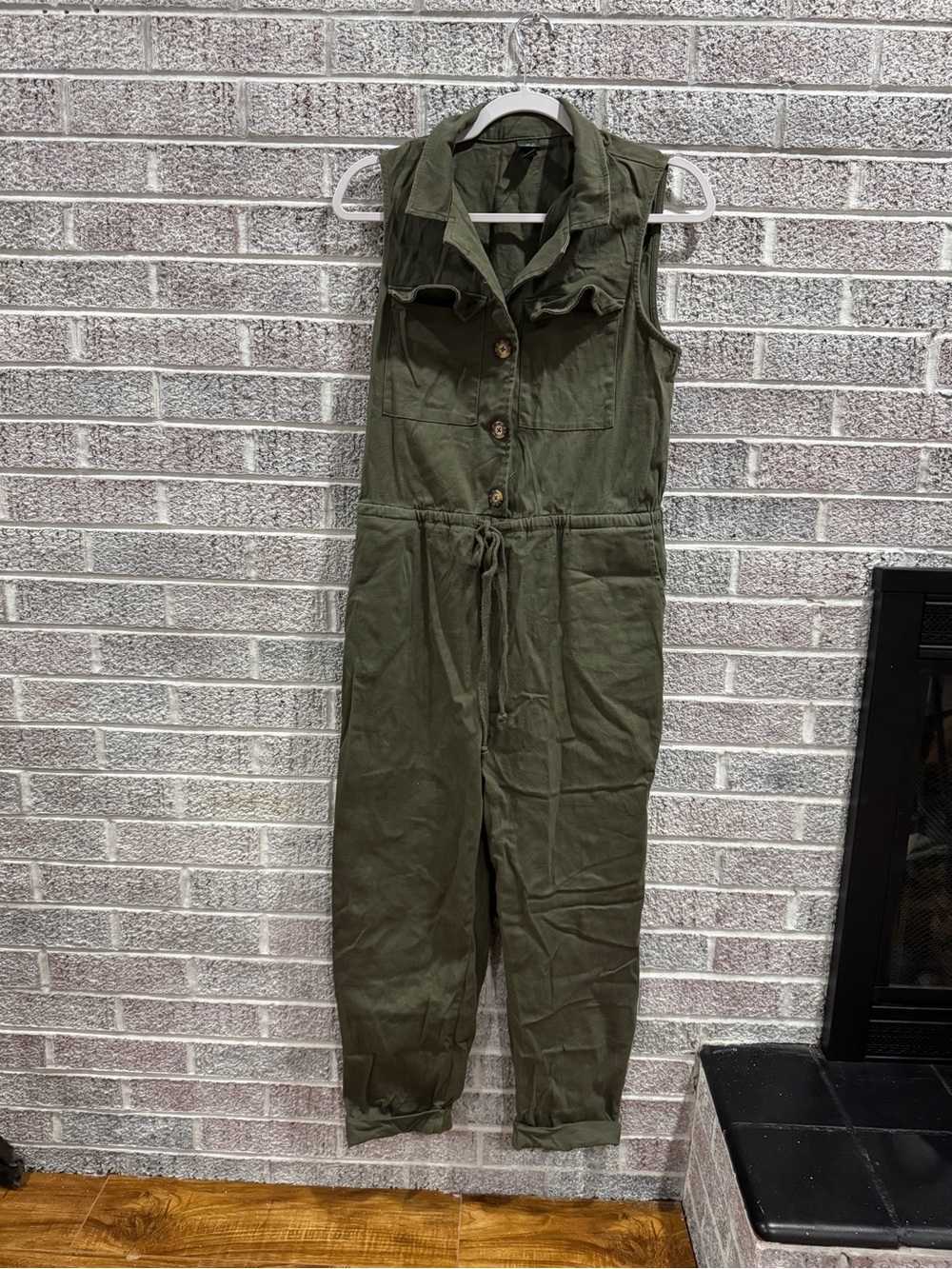 wild fable Olive Utility Sleeveless Jumpsuit
